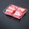 Disposable Black PET Plastic Food and Meat Packaging Tray For Supermarket